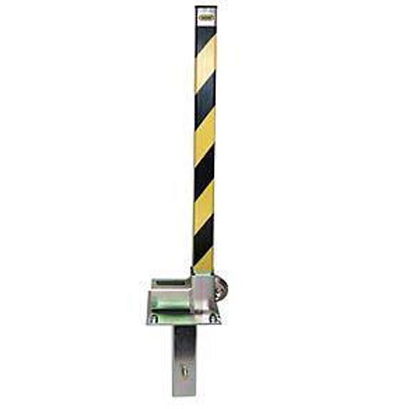 Parking Post Light Weight Compact &amp; Removable- Great Value inc choice of Padlock Bolt Down or Concrete in available-Made in Britain image