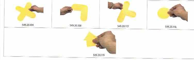 Floor Markers in high quality PVC for visible demarcation of pallet locations in warehouses. Self-adhesive backing, durable. image