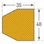 Side view Image of Adhesive Fixing Size 40x35mm  image