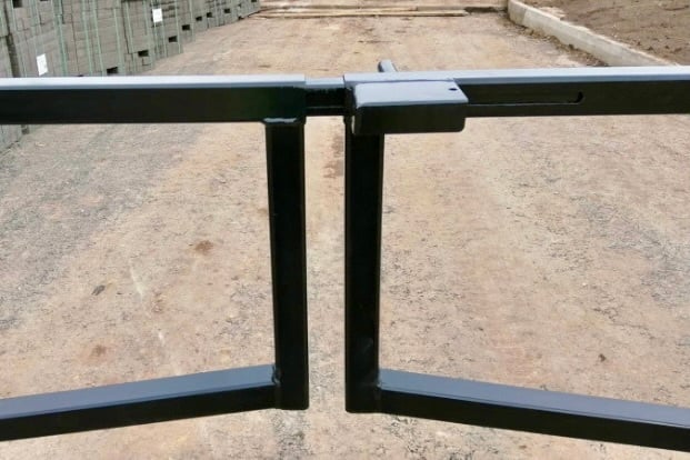 Double Leaf Swing Gate: 7-12m Robust Construction &amp; Value Finishing Colours + Galv Options Locking Latch, Padlock &amp; Shroud image