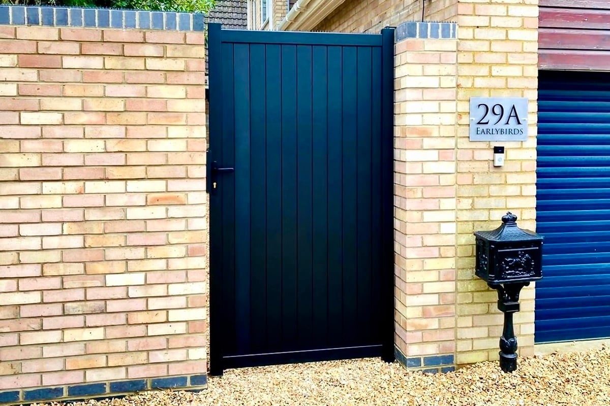 Garden Side Gate Flat Topped with Vertical Infill  image