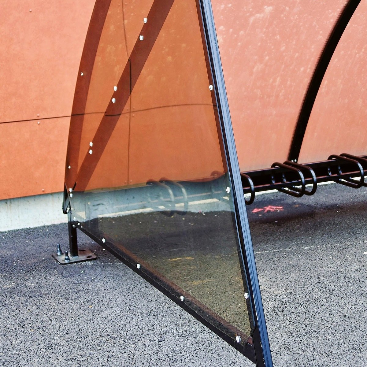Close up of Side Panel & in background Optional Bike Rack  image