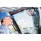 Forklift truck safety mirror