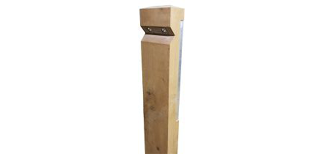 Wooden & Wooden Illuminated Bollards