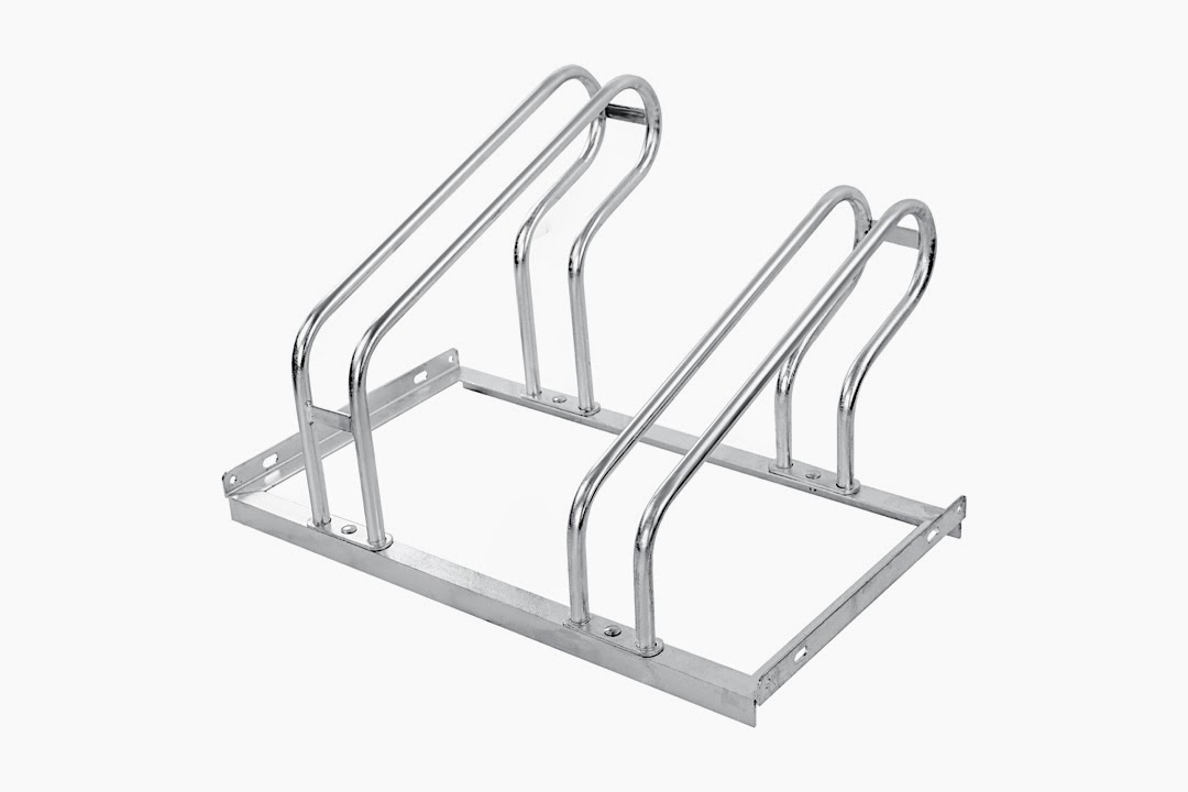 Single-Sided Bicycle Rack: Space-Saving Parking (2-6 Bikes) Galvanised Durable Finish