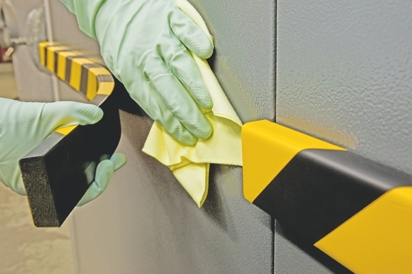 Surface Protection - RECTANGLE 60/20 - Pre-Drilled with 3 Bolt Holes 1,000mm Lengths - Yellow/Black