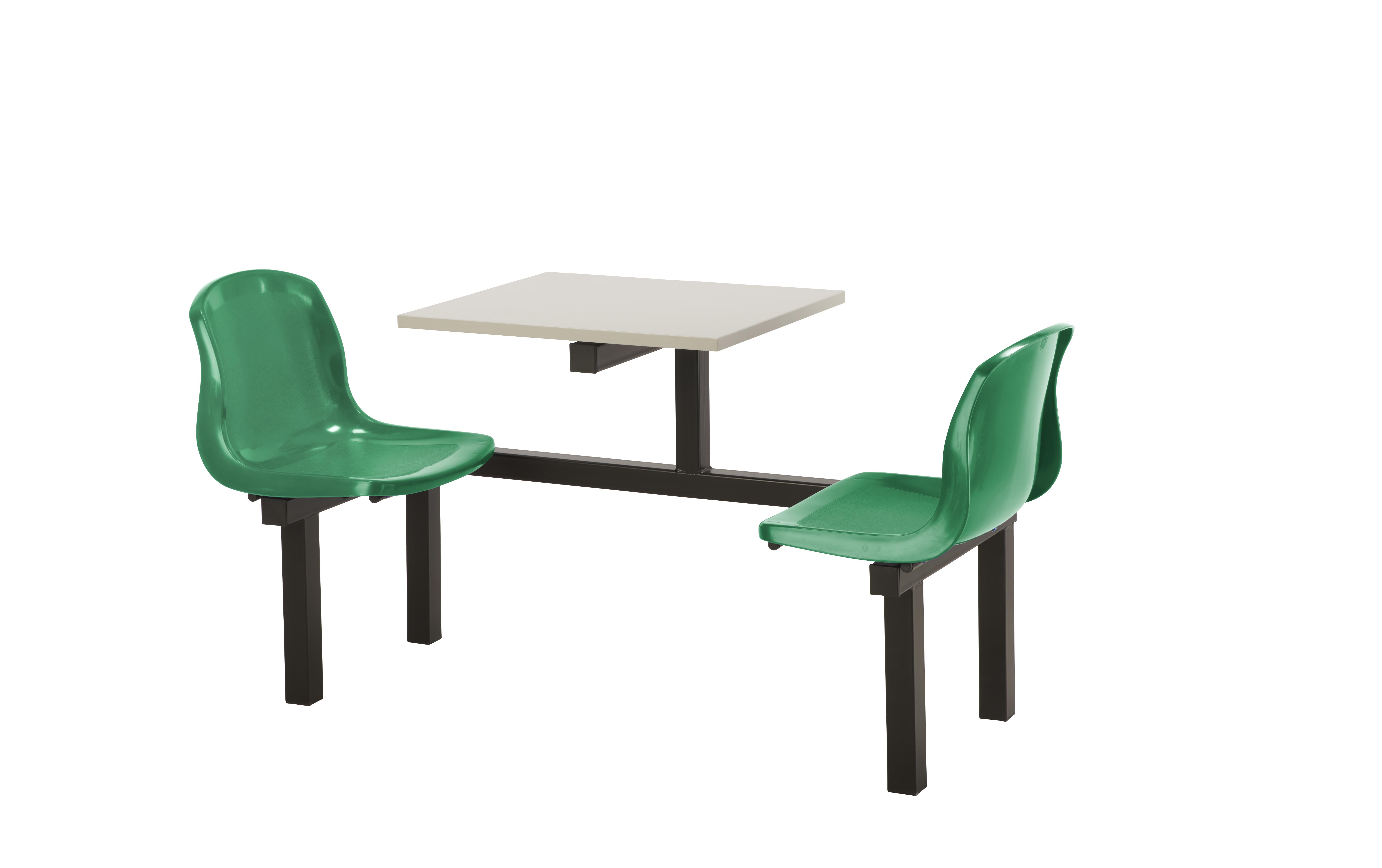 2 Seater in Green with Grey colour Table top with Access 1 side only.