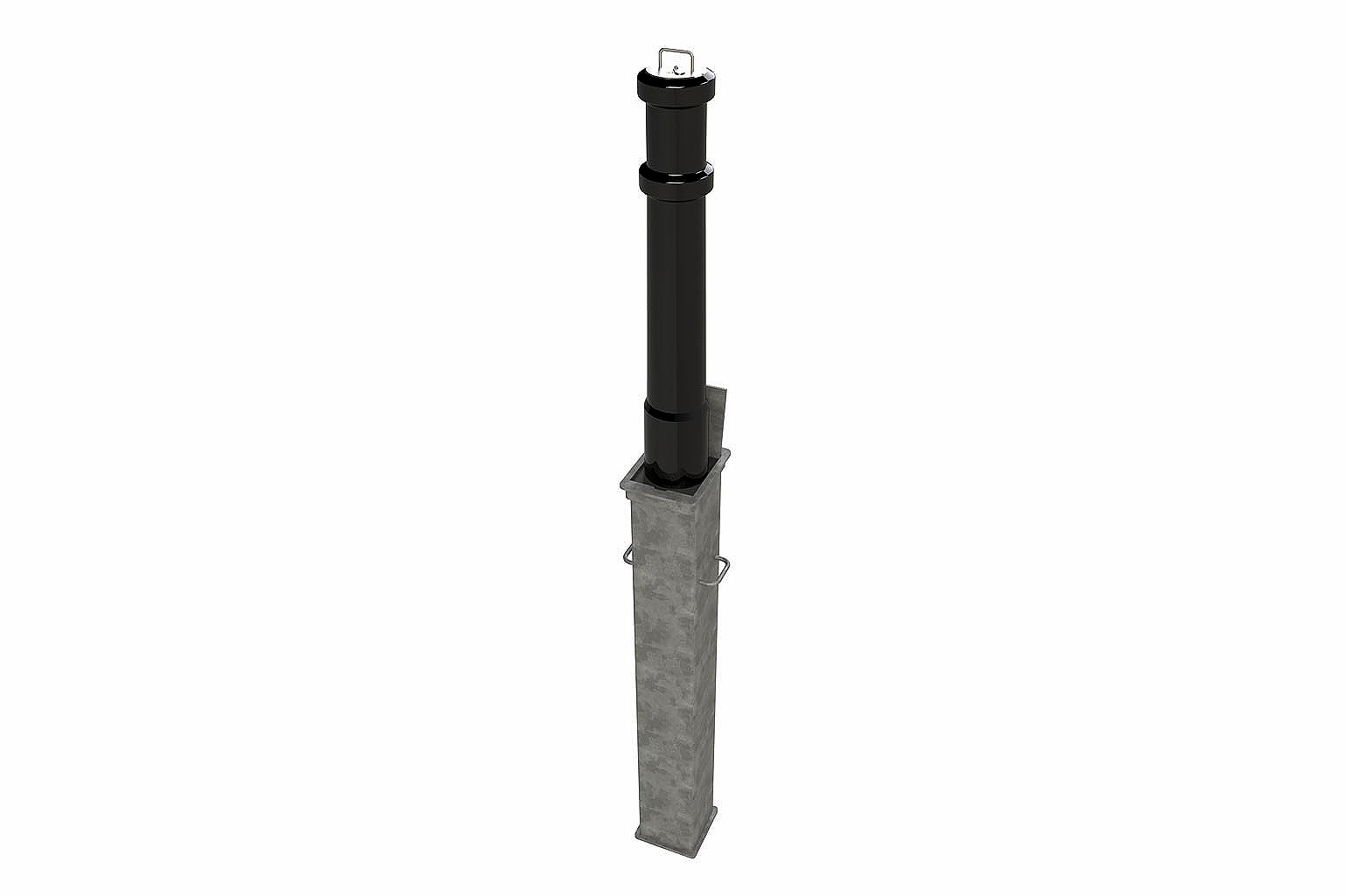 Telescopic Bollard in PSU Polymer Cast-Decorative