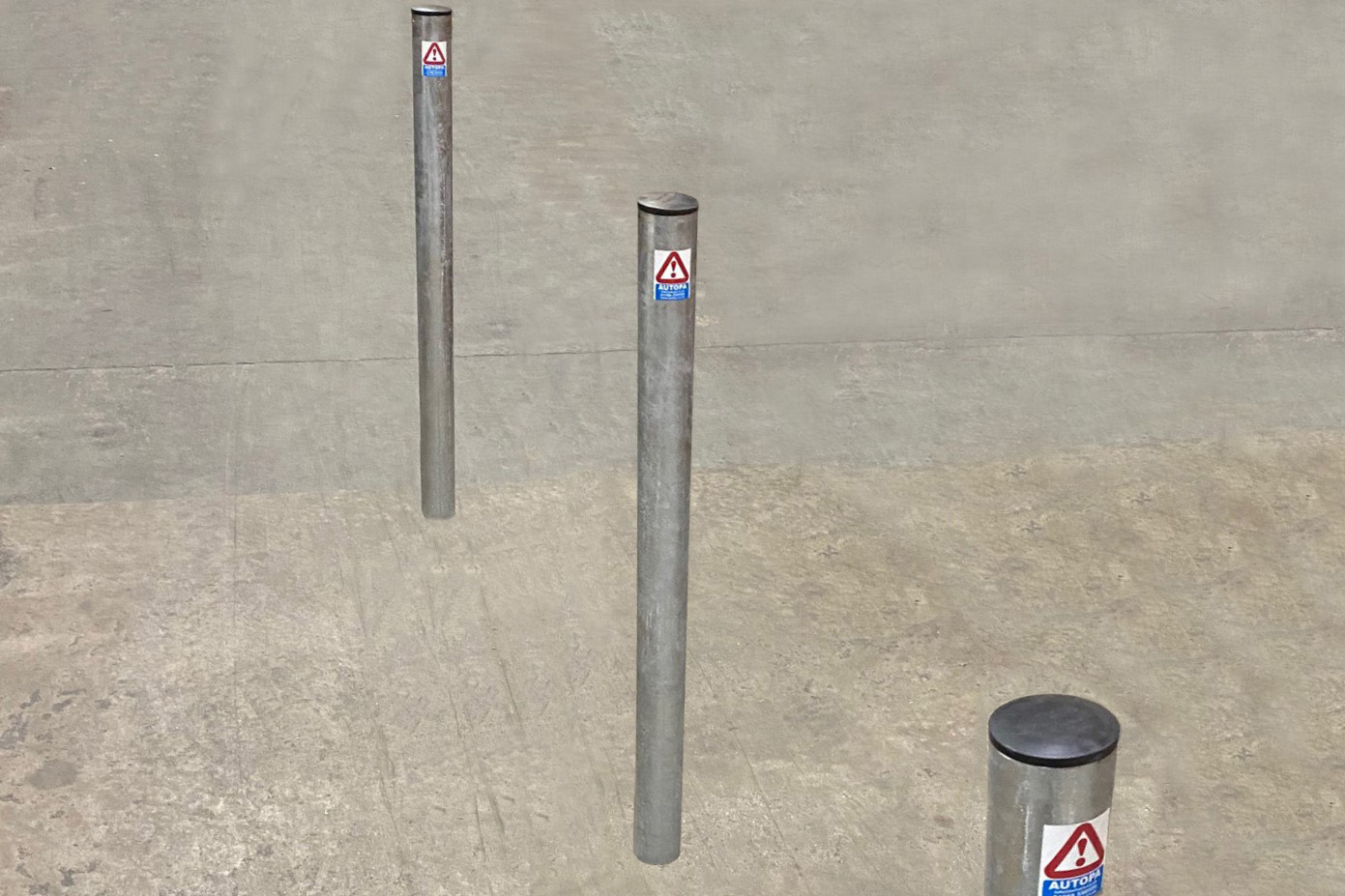Slimline Steel Bollard (H900mm) D48, 60, 76 & 90mm 
Galvanised & Colour Options Versatile Fixing Solutions