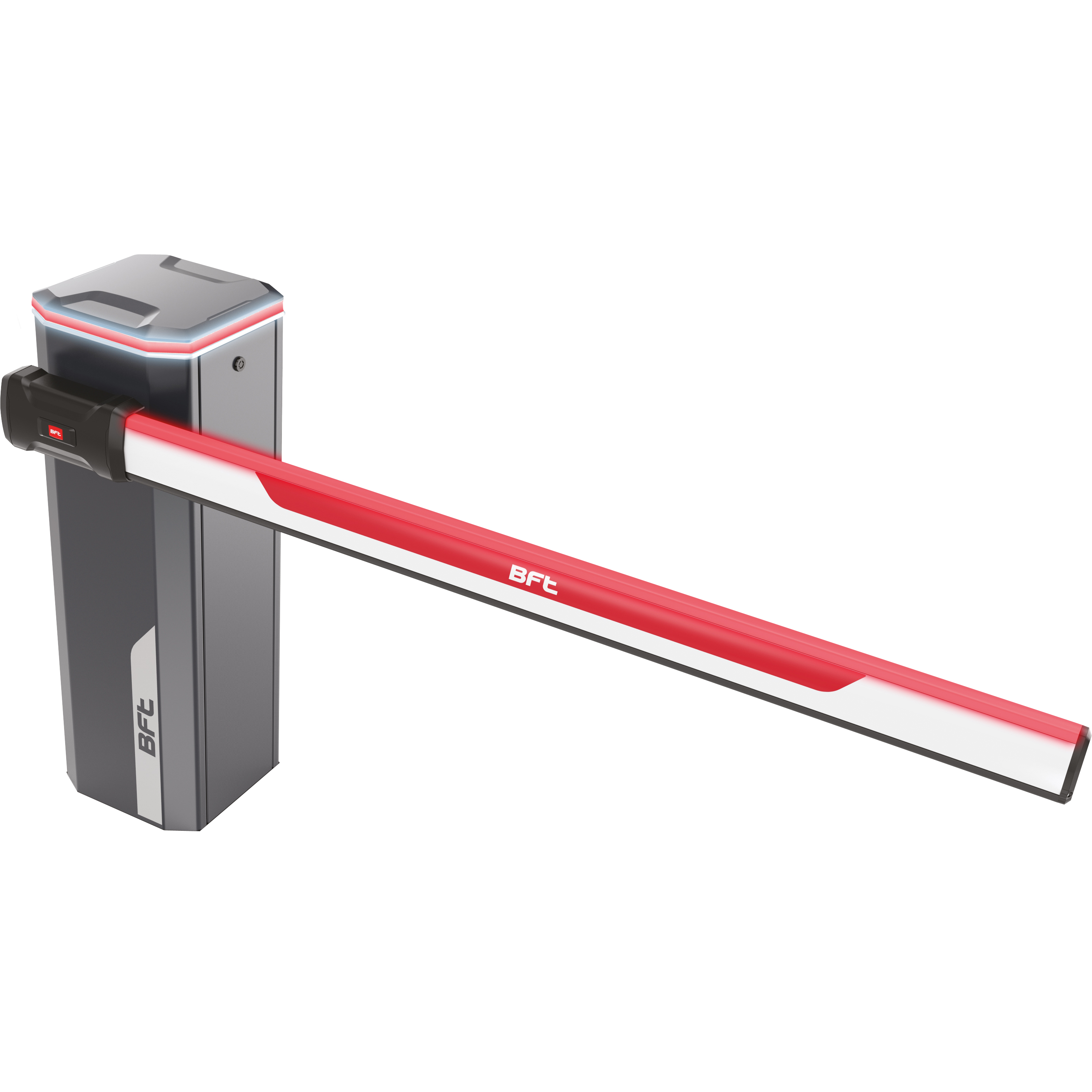 Automatic Arm Barrier 3m - 6m Plain pole. Bottom and full skirting options, Ideal and popular for high usage. Bft MU36