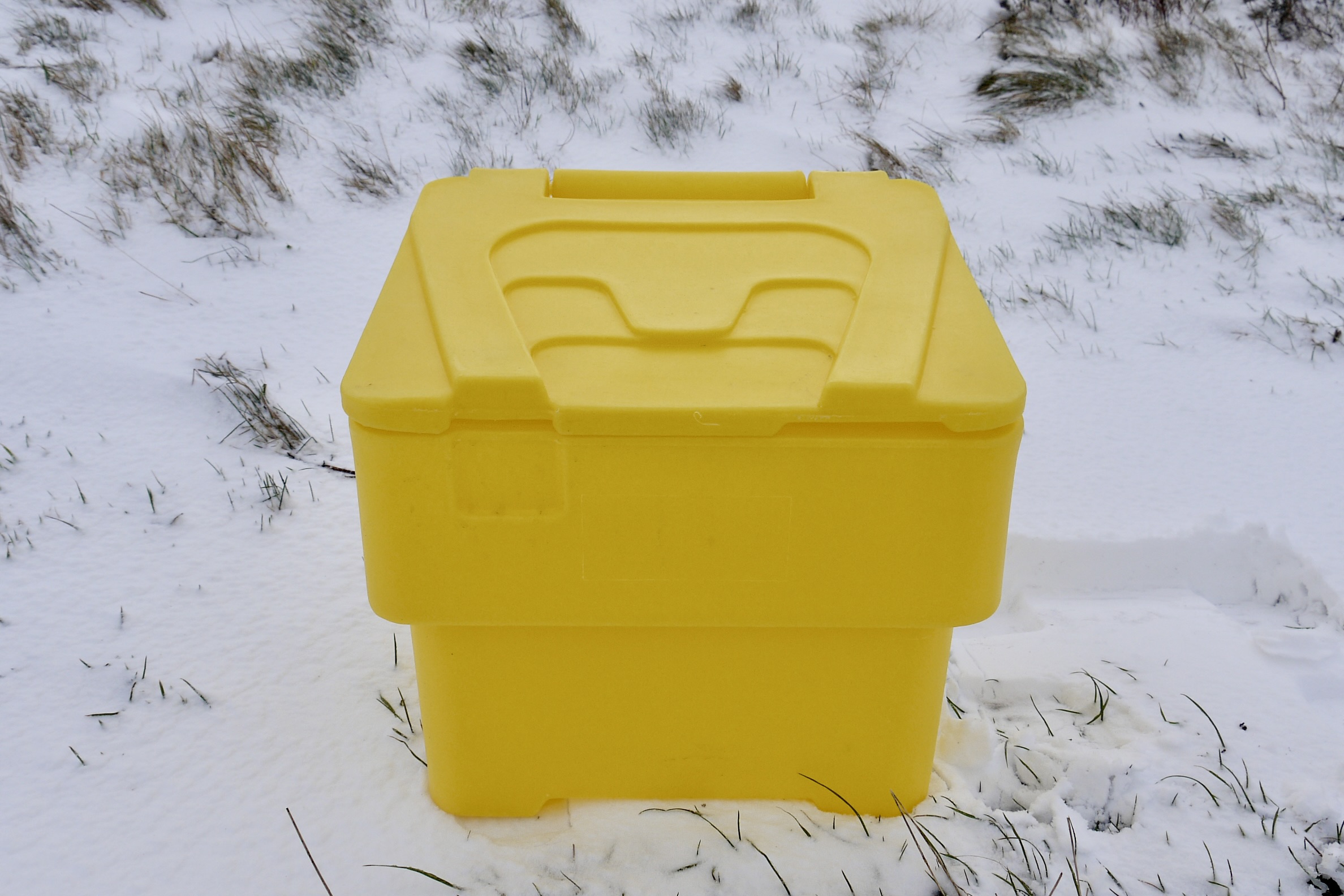 Grit Bin 60 Litre For Home or Office use - Colour Choice of Hi-Viz Yellow, Grey or Green