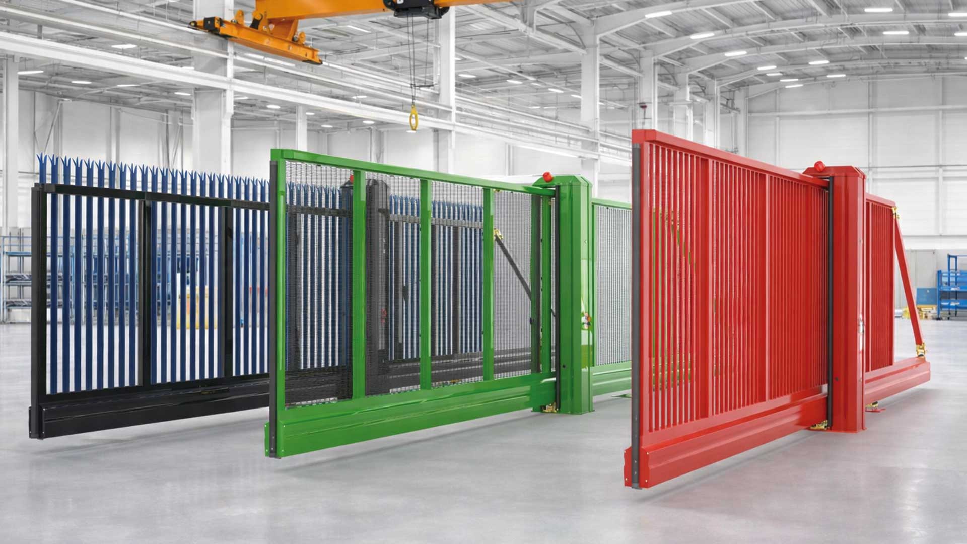Automatic Cantilever Sliding Gate in Aluminium - suitable for high secure sites and upto 10.0m wide x 3.m high
