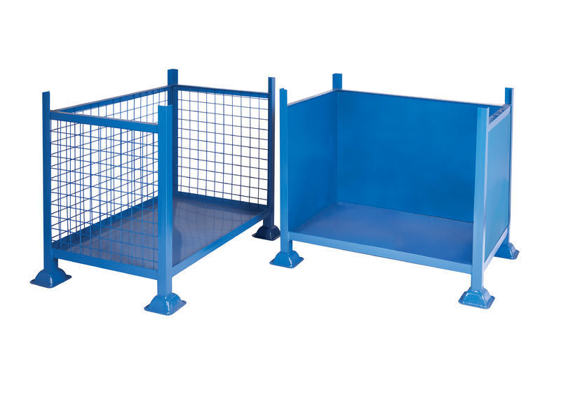 Box Pallets, Industrial container with one side open