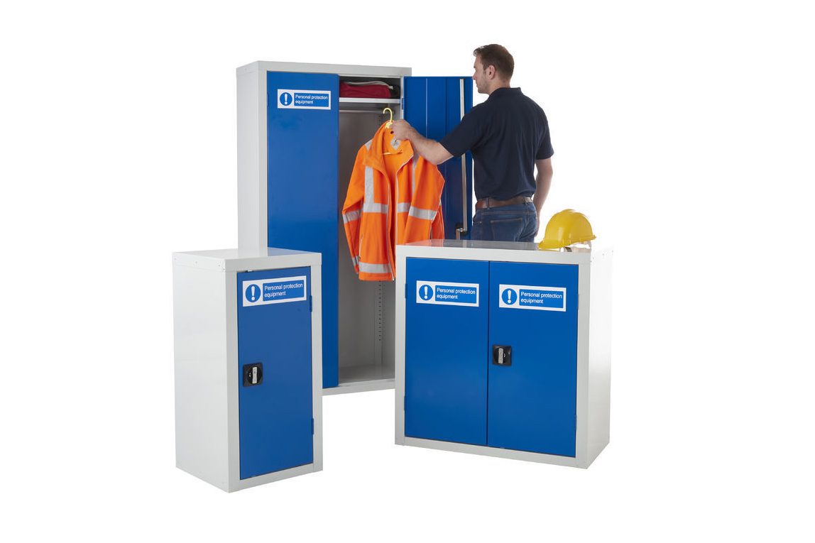 PPE Storage Cupboards - Easy to access in an organised manner.