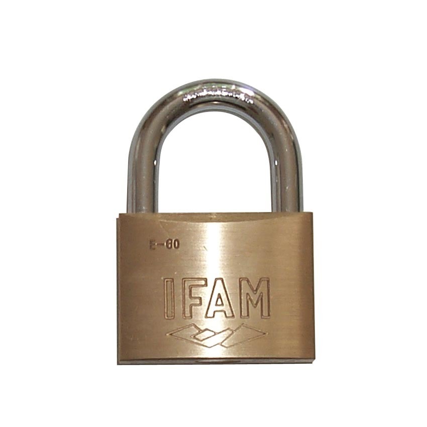 Hardened Steel Shackle Brass Padlock-60mm 
(Suitable for Wheel Clamps)