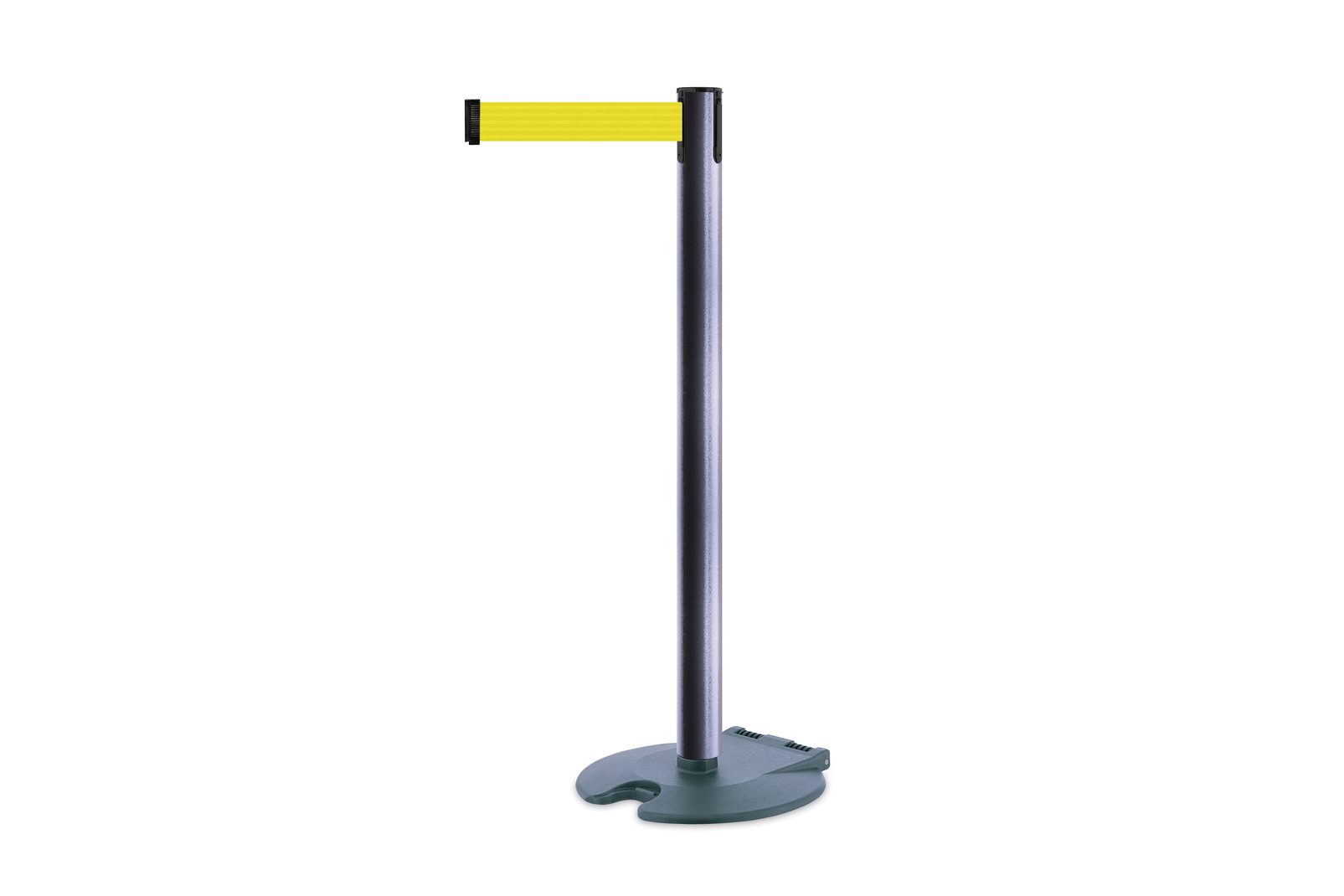 Powder Coated Hammer Grey Post Finish with Yellow Ribbing shown example.