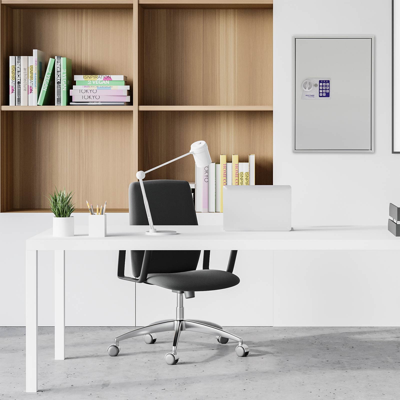 Key Cabinet S 200 Electronic Lock Light Grey
