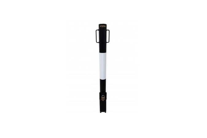 Removable Round Black & White Bollard/Post