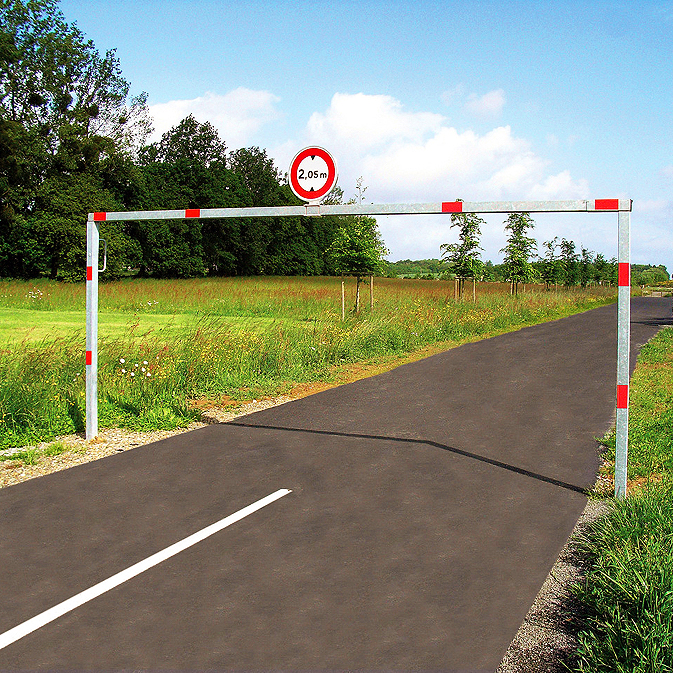 Height Restrictor Barrier, Swivel Mechanism, 5m wide, Easy to install