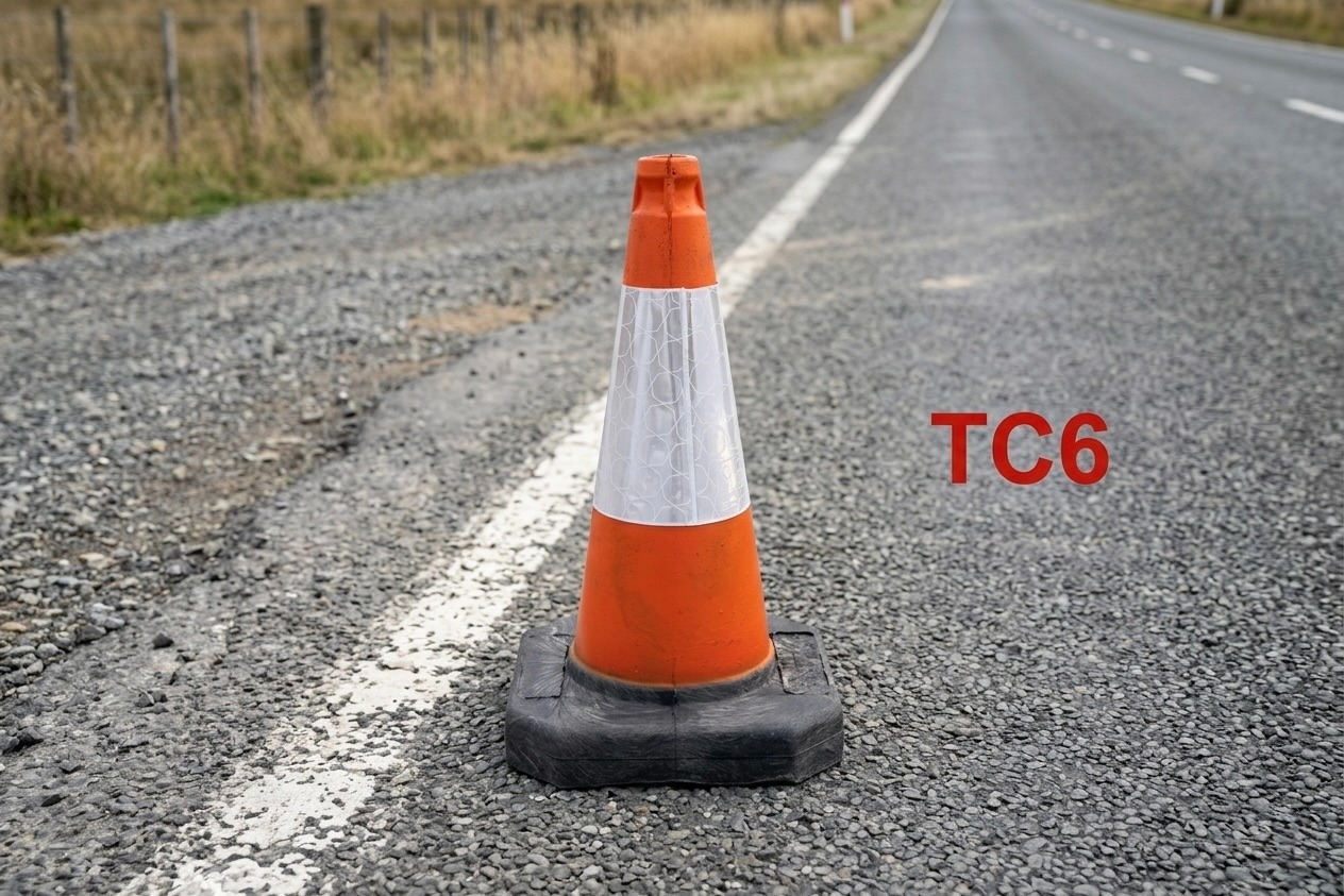 500mm high TC6 Style cone in situ. (1-Piece Moulded)