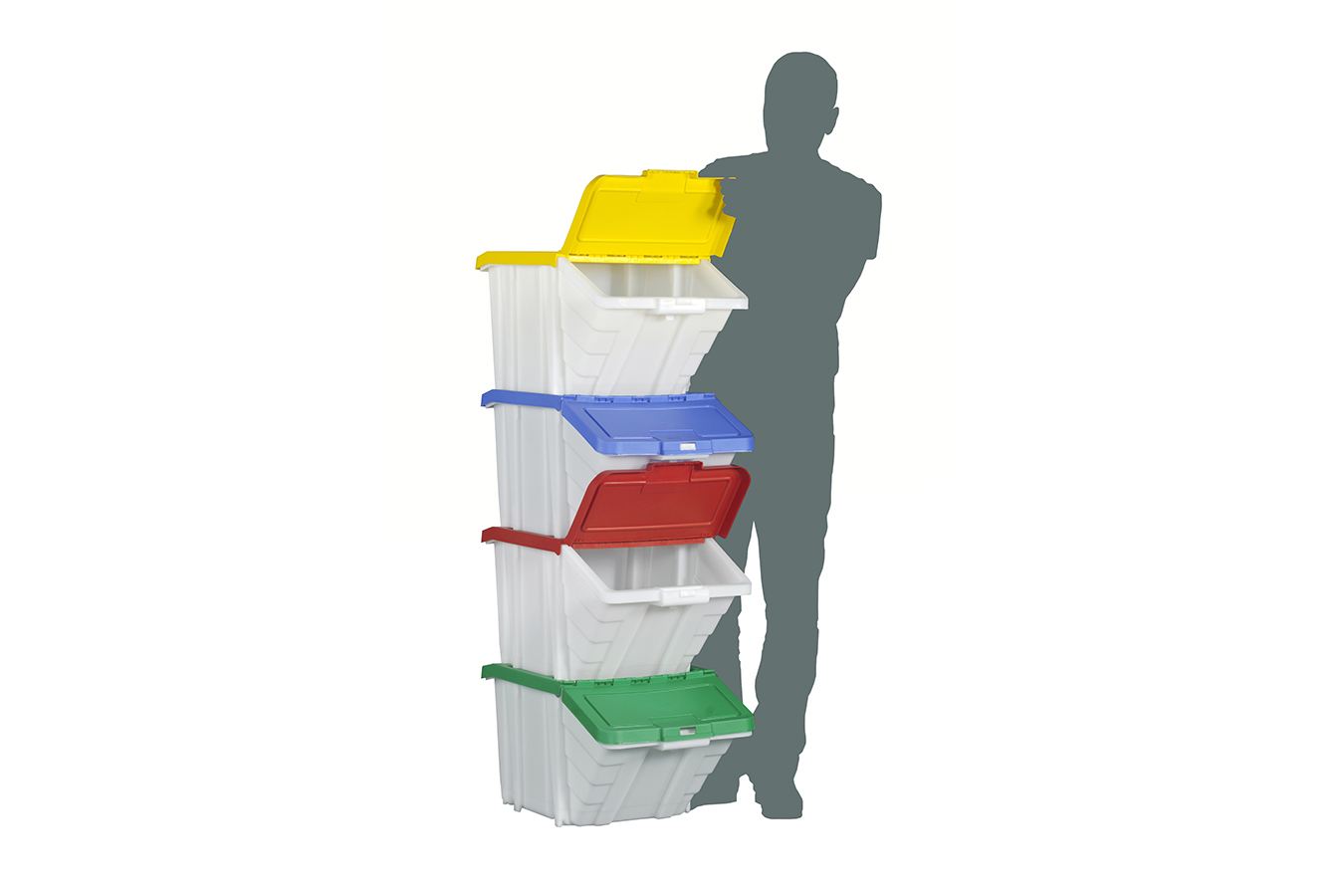 Multi-Functional Storage Bins in Packs of 4
with Choice of mixed or differing Colours