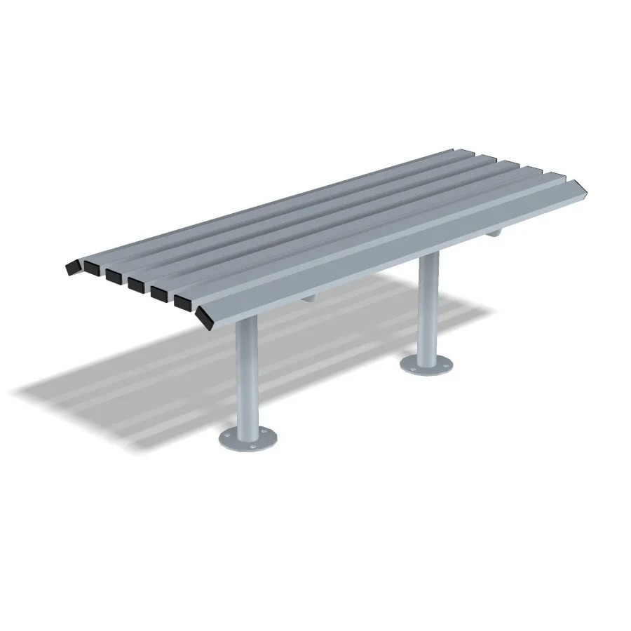 Outdoor Traditional Bench Seat - 1200mm Long Galvanised, Powder Coating and Stainless Steel Durable Seating For Public & Commercial Settings