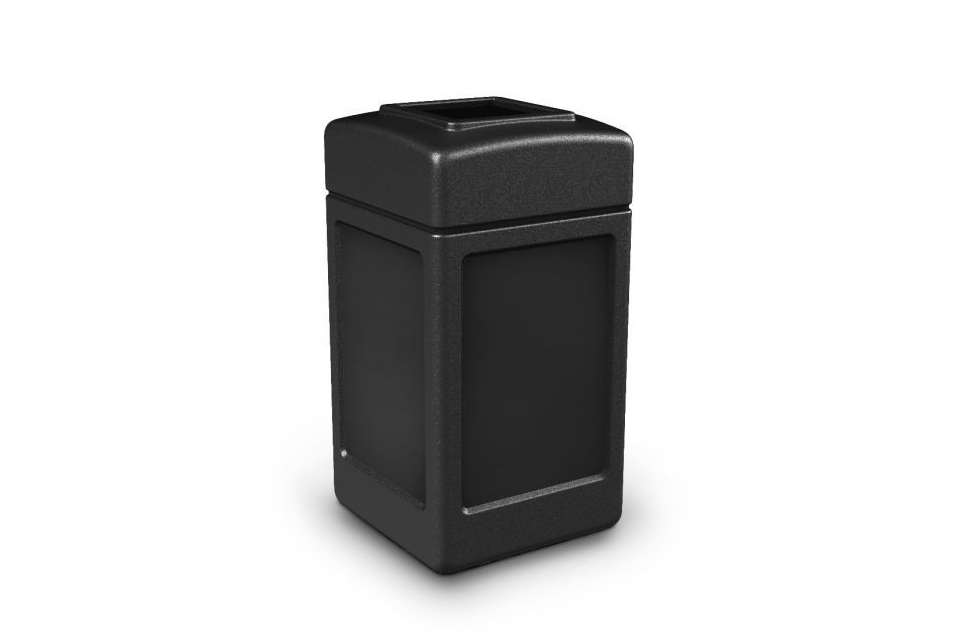 Outdoor Plastic Bin - 140L capacity, high impact polyethylene, variety of colours