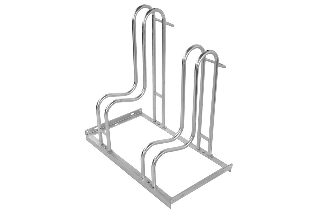 Tall Wheel Single-Side Bike Rack
Efficient Parking (2-6 Bicycles) 
Galv. Steel (Rust-Resistant)