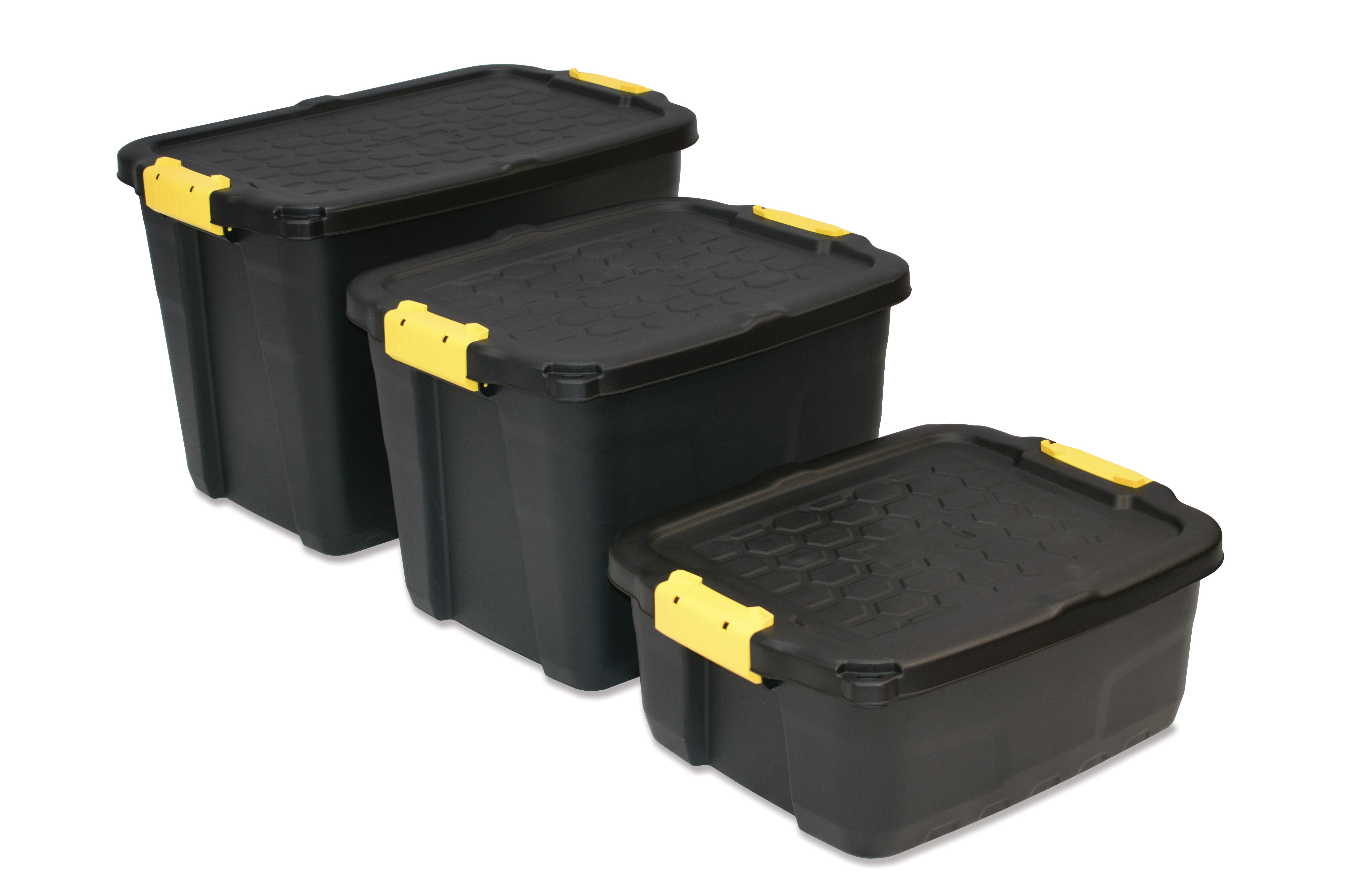 Heavy Duty Containers + Lids (Packs of 5)
24,42 or 60Ltr Storage for Indoors or Outdoors