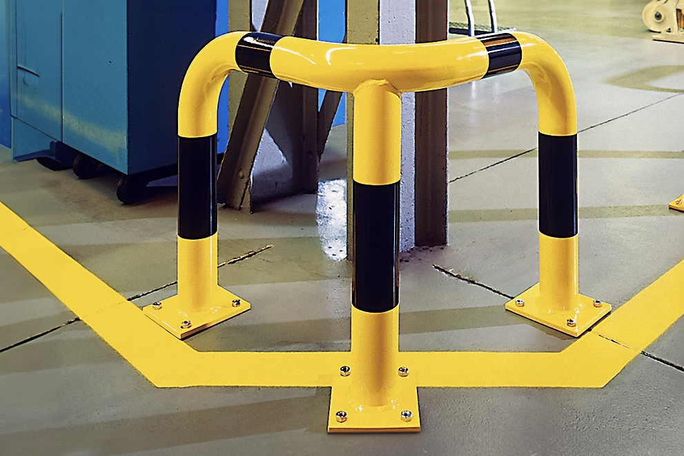 Corner Hi-Vis Impact Protection Guards (76mm Diameter) 
Indoors or Outdoors (350, 600 & 1200mm High)