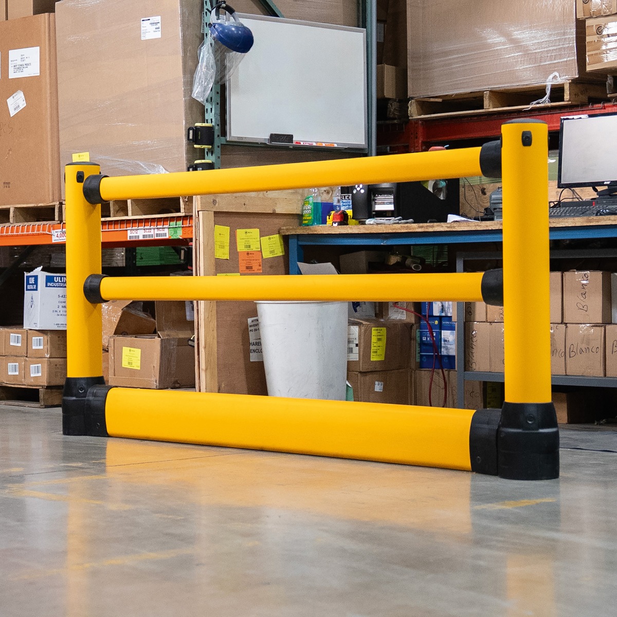 BLACK BULL FLEX+ S-Line Under-run Guard TÜV-Tested
Modular Hi-Vis Polymer Impact Protection Railing 
