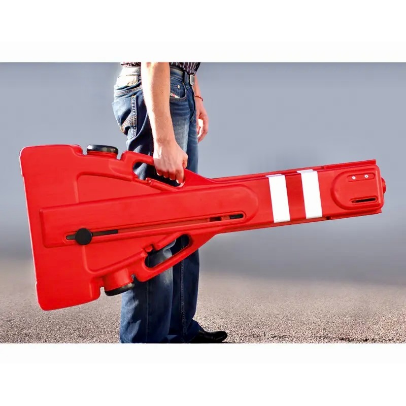 Safety Extending Barrier to Cordon Hazards
Extra Stability Filled with Sand or Water
Clever Easy Carry Portable PVC Integral Storage



