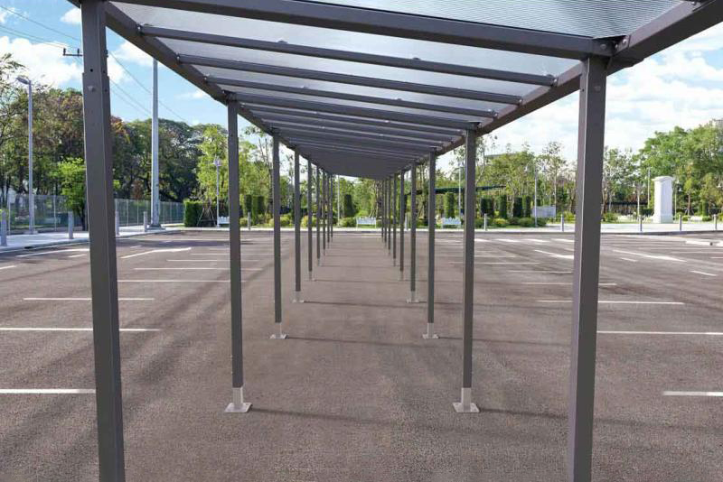 Walkway covered passageway supplied in component parts so you can build your walkway as required.