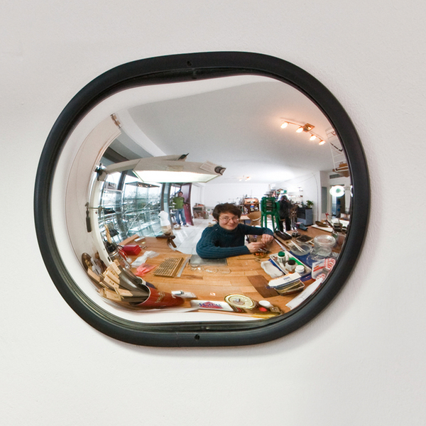 Mirror Convex Wall - For small areas in shops, stores, offices & workshops. Outstanding image quality. Recommended