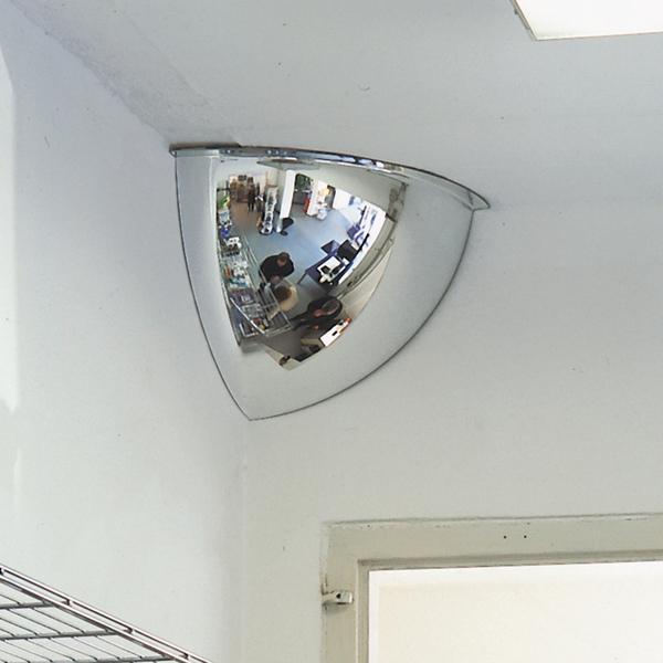 Mirror Panoramic 90 degrees, Outstanding image quality. Shock-resistant acrylic. Please mount onto flat surfaces