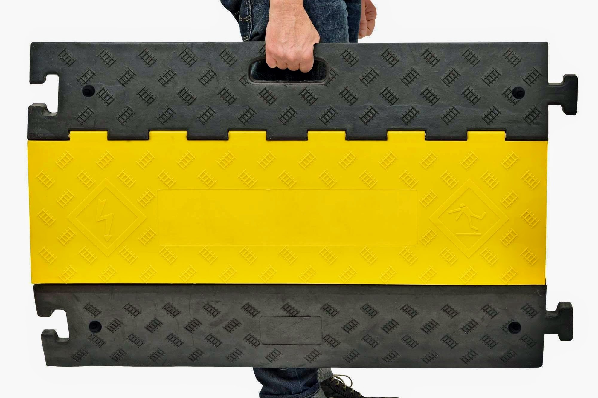Cable/Hose Ramp up to 8-Tons: (5 Channels) 
Modular Units - Robust Shielding Protection 
Main Unit with Inbuilt Handle