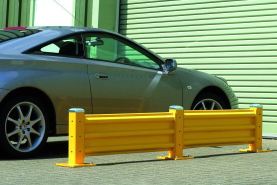 Steel Barrier System with Rolled top edges help eliminate sharp edges