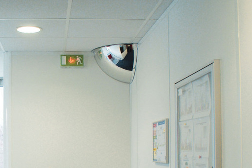 Surveillance Mirror Internal to fit into any corner offering 90deg field of vision. - incredibly strong Mounting Kit included