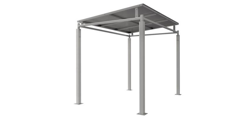 Bedford Shelter (CLAD) Angled Flat Roof
For Bike Storage or Walkway Cover - Galvanised