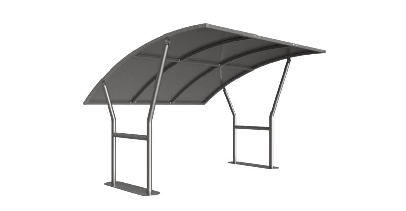 Cambridge 4-12 Bikes Shelter (Galvanised Roof): 
Single Sided - Strong & Spacious