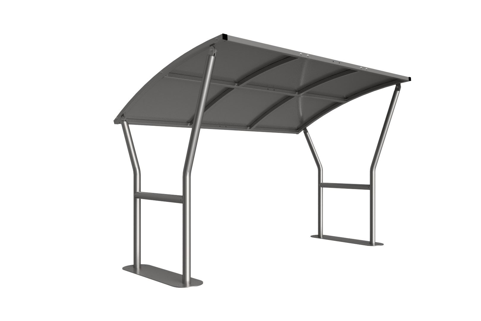 Caxton Shelter - Galvanised Frame & Roof
