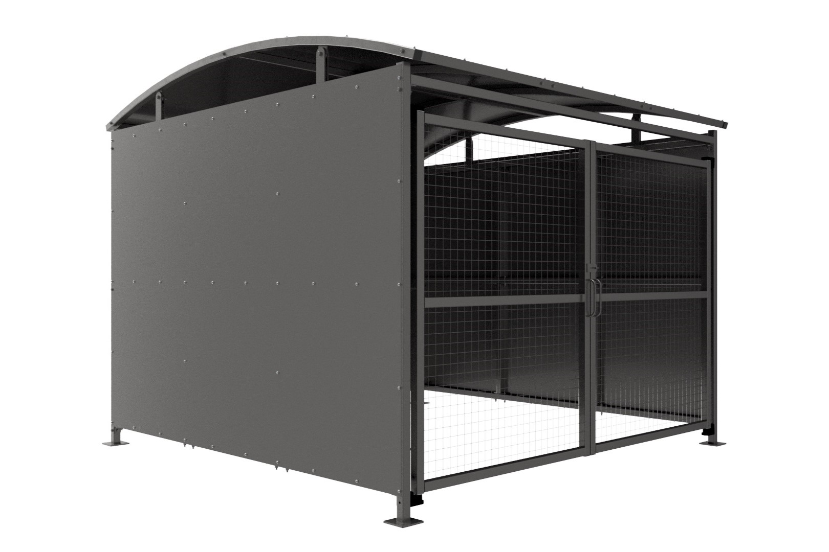 Shelter. DM1 with lockable Gates, Ideal for Recycling & Bins - Extension bays available