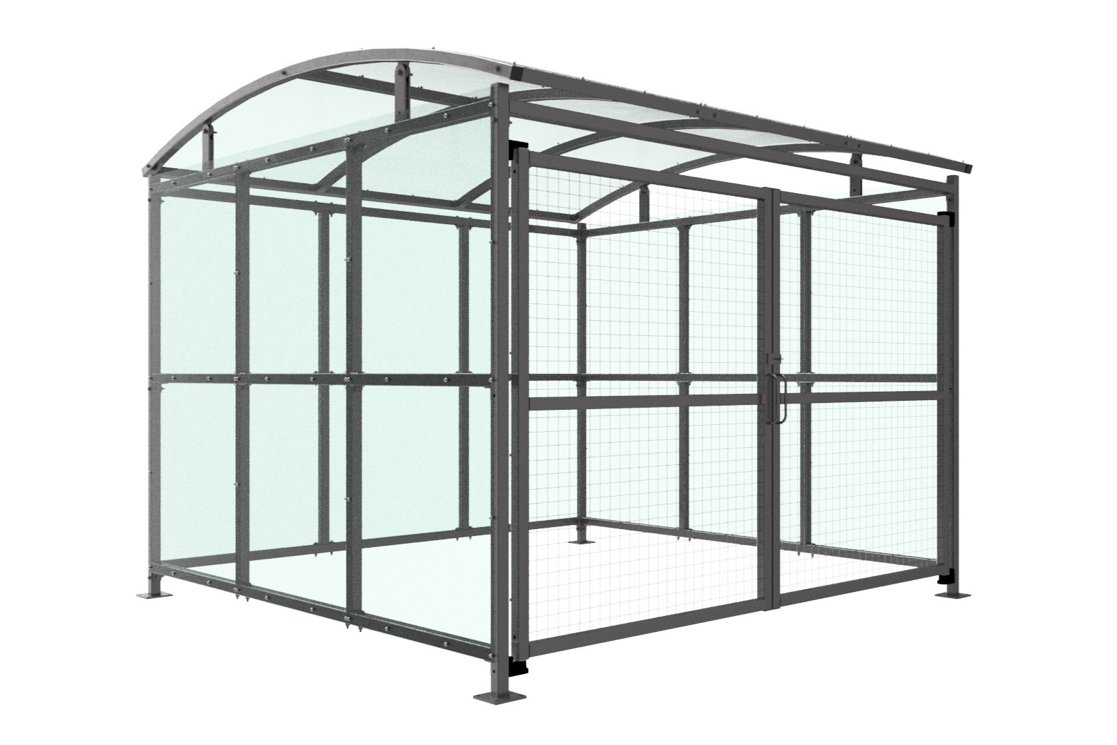 Shelter. DC1 with lockable Gates, Ideal for Recycling & Bins - Extension bays available