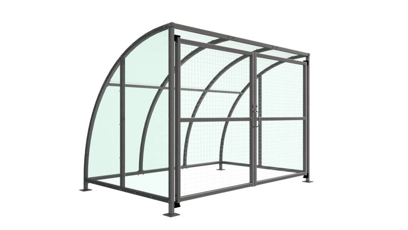 Secure Stratford SC1 Cycle Shelter C/W Mesh Gate(s)
PETG 4mm Clear Roof plus Sides
Galvanised Steel Frame and Expandable