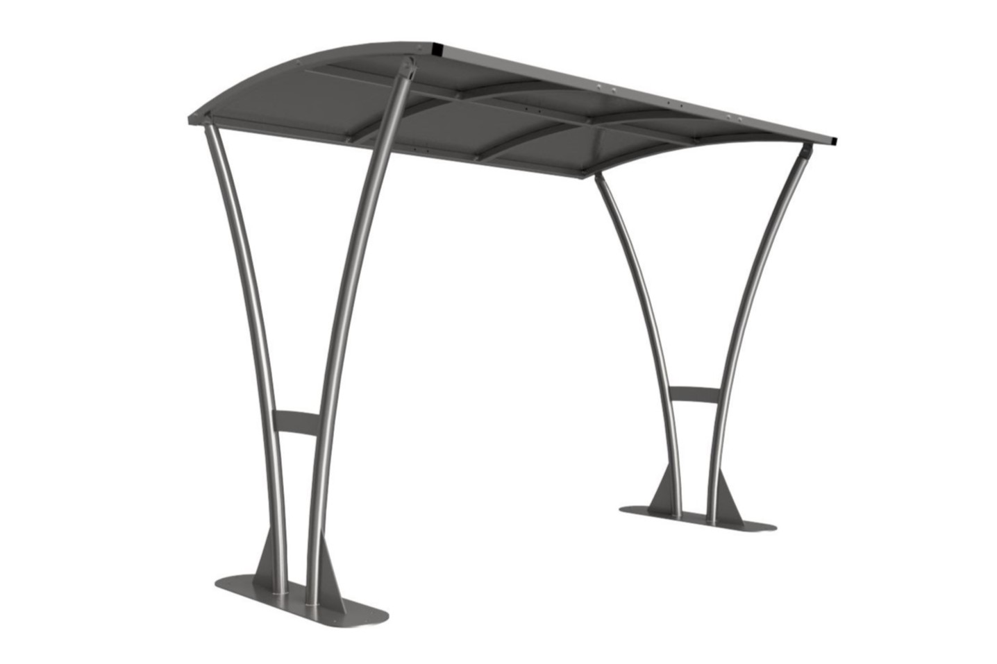 Tatham Bike Shelter: Galv. Curved Styled Robust Roof Various Sizes & Extensions