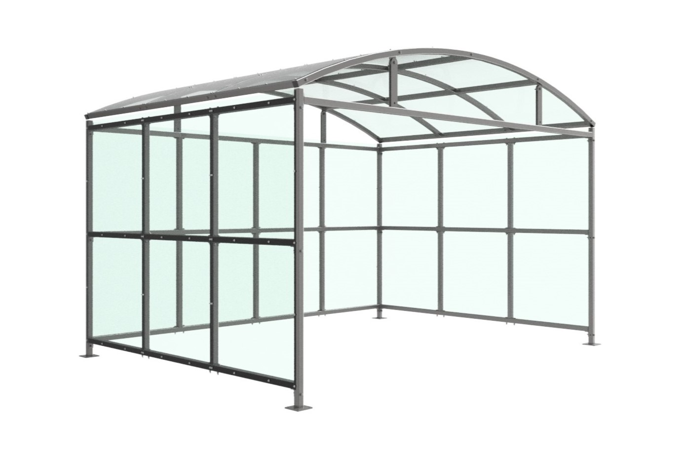 Welton AdaptaShelter (PETG Roof & Galvanised Sides): Modular Solution for Bikes, Waiting & Trolleys