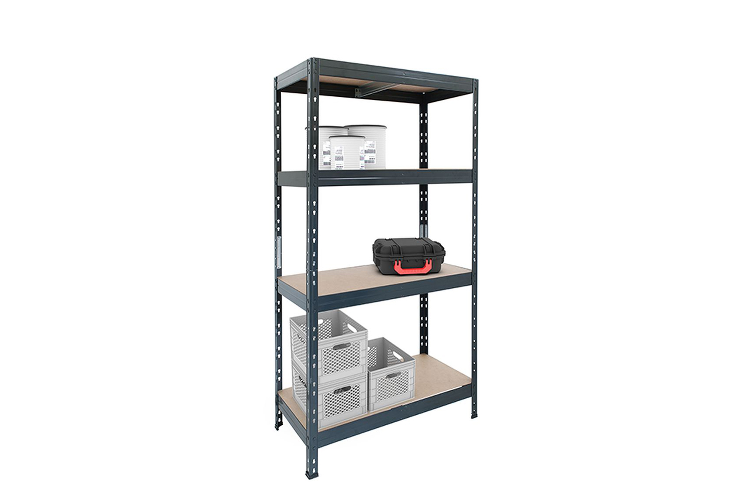 Heavy-Duty Shelving - 175kg UDL per adjustable shelf, two sizes, shelves 5mm thick