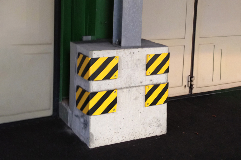 Round & Rectangular Column Pads - 500x200x20mm Heavy Duty Polyurethane Foam - Indoor/Outdoor Protects Vehicles & Property - Easy Install