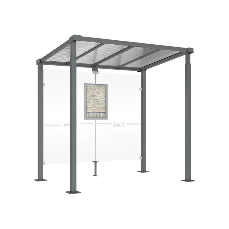 Milan Bus Shelter | Open Fronted & Timetable Display Case 
Elegant, Robust and Contemporary & a 10-Year Warranty
