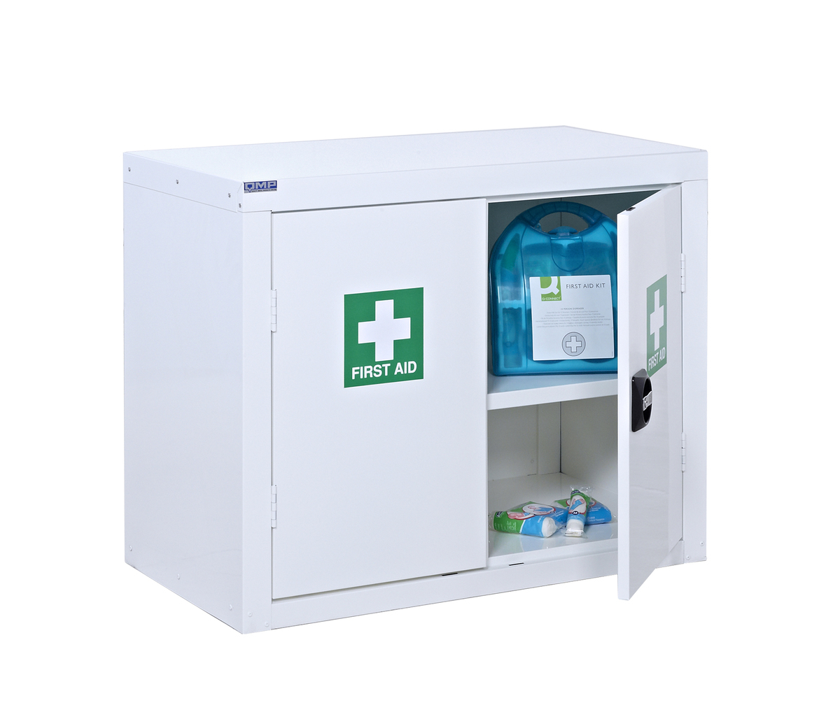 First Aid Cupboards - Floor standing, wall mounted or mobile cupboards.